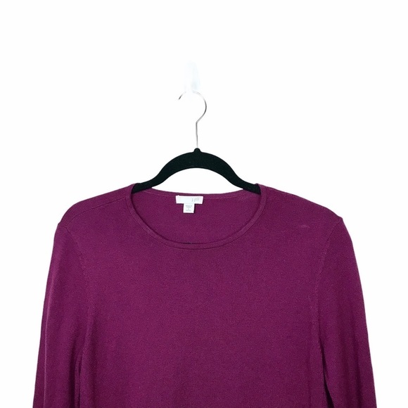 J Jill Purple Cotton Blend Sweater - Picture 6 of 8